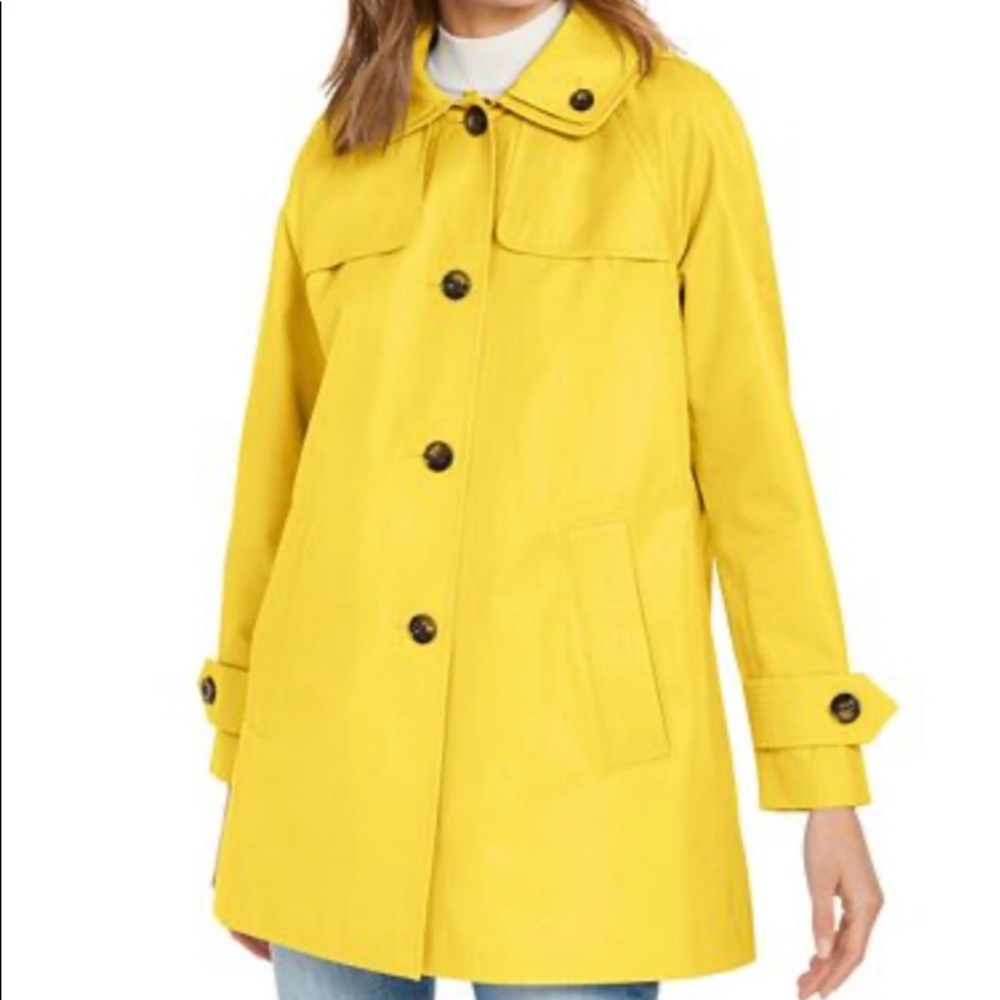 COPY - Yellow London fog rain coat